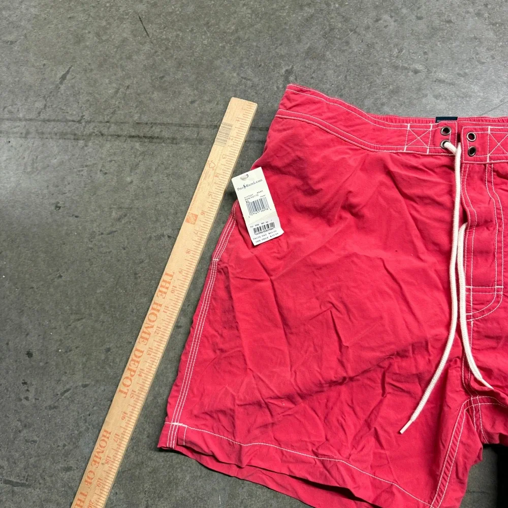 Polo‎ Ralph Lauren Mens XL Pink Swim Trunks Board Shorts Contrast Stitch NWT